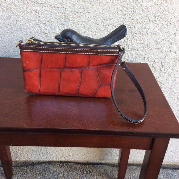 Dooney & Bourke Crocodile Wristlet - Picture 2 of 6